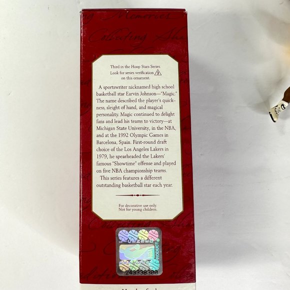 Christmas Ornament 1997 Magic Johnson in Box - Picture 2 of 10